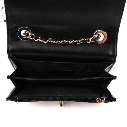 Chanel Lambskin Quilted Mini Trendy CC Wallet On Chain WOC Black 6 of 14