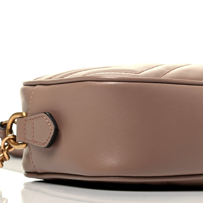Gucci Calfskin Matelasse Mini GG Marmont Chain Shoulder Bag Porcelain Rose 8 of 9