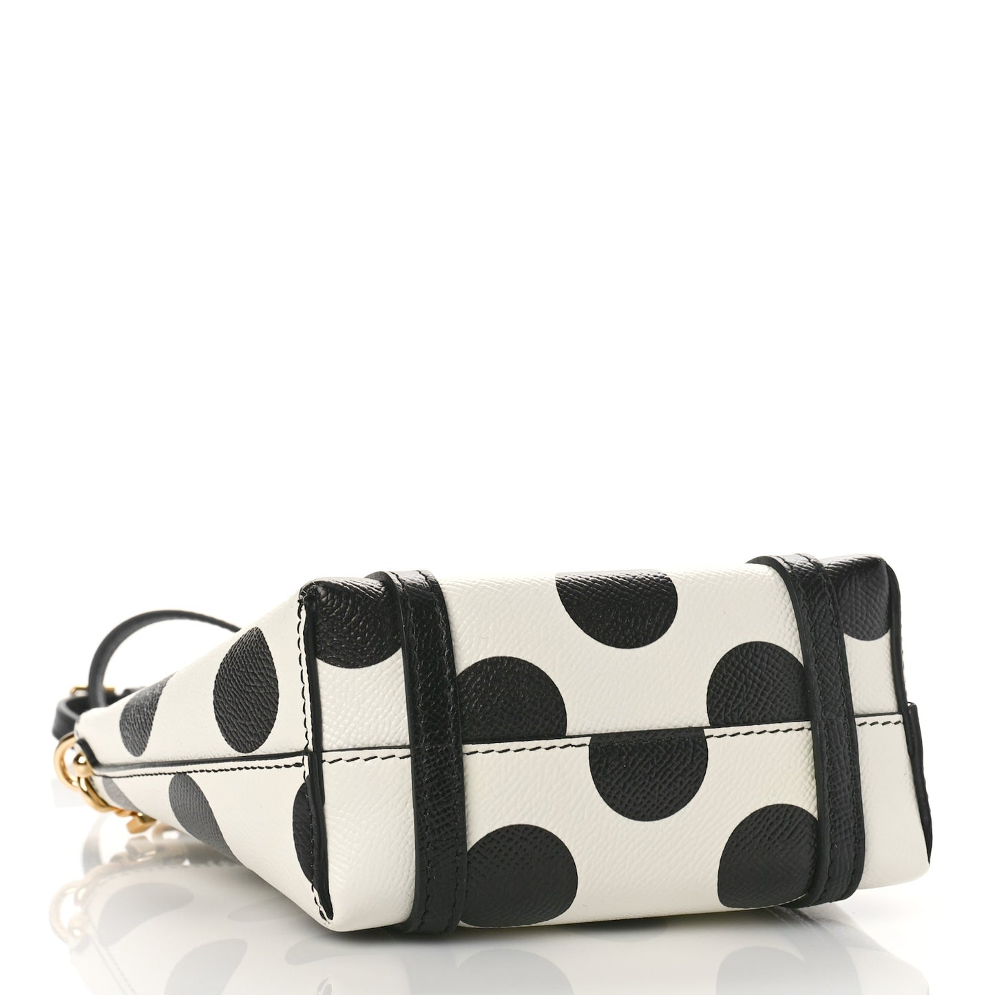 Dauphine Polka Dot Mini Crossbody Bag White