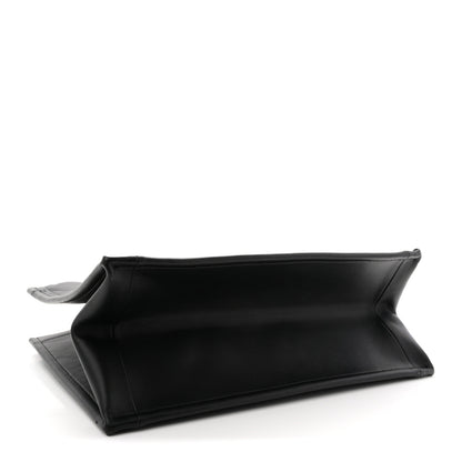 Christian Dior Calfskin Macro Cannage Medium Book Tote Black 3 of 10
