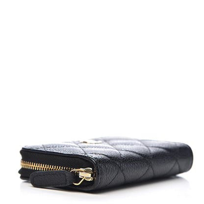 Chanel Caviar Quilted Zip Coin Purse Black 4 of 8