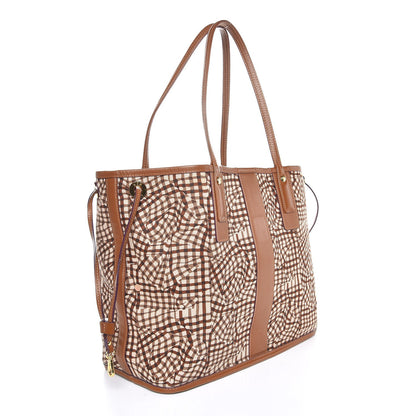 MCM Visetos Medium Liz Reversible Shopper Tote Cognac 6 of 20