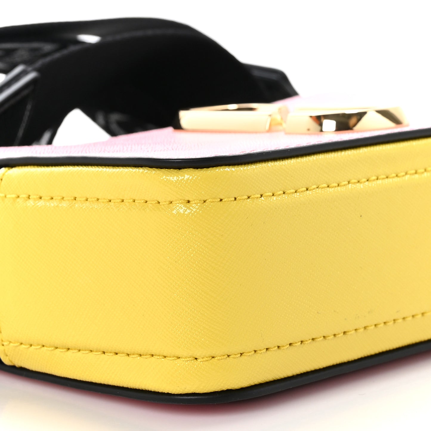Saffiano Small Snapshot Camera Bag Baby Pink Multicolor