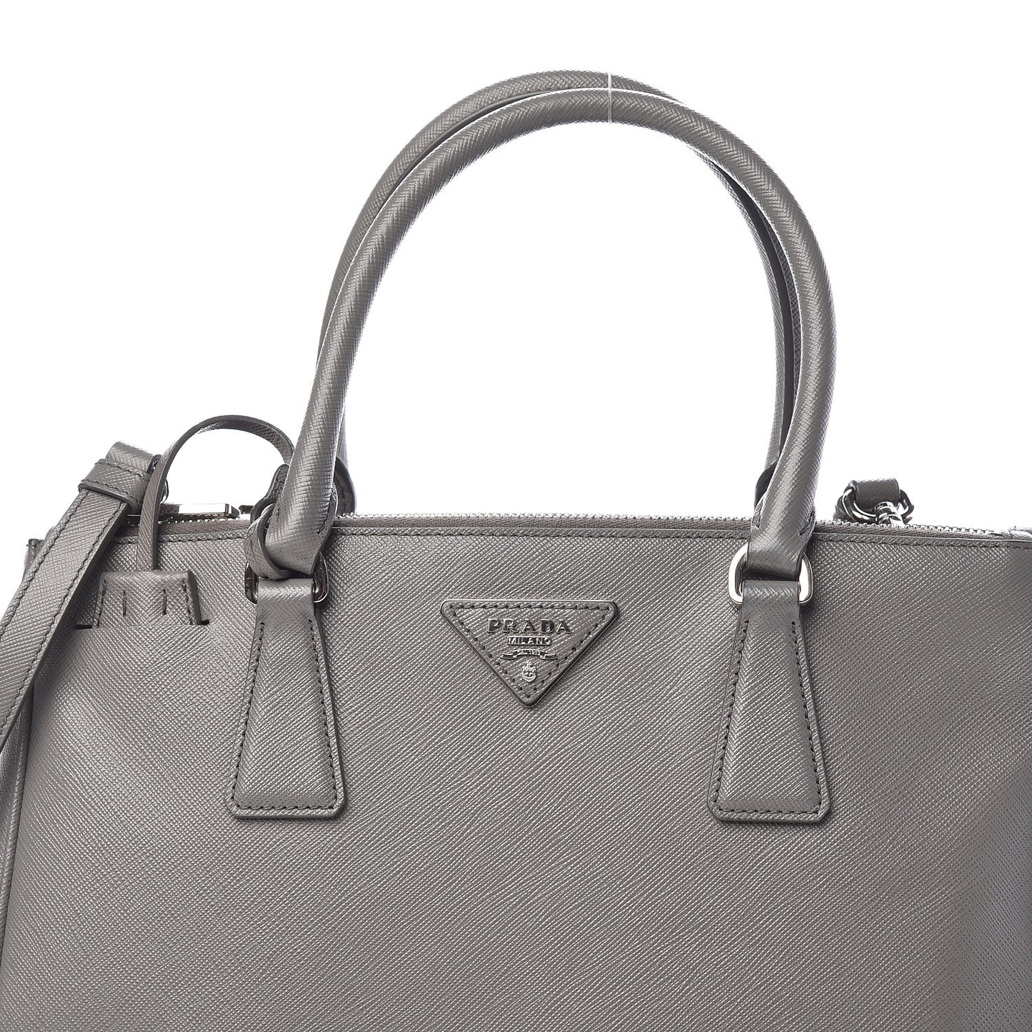 Saffiano Small Galleria Double Zip Tote Marmo