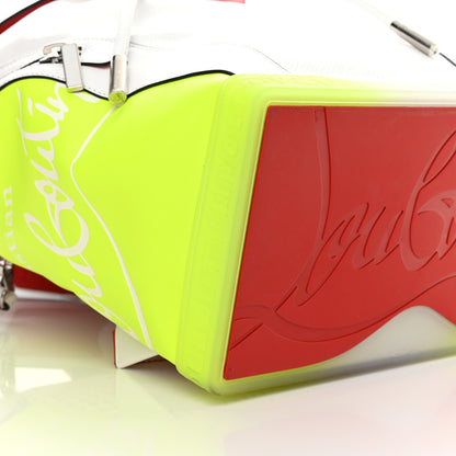Christian Louboutin Calfskin Explorafunk Backpack Bianco Fluo Yellow 8 of 14