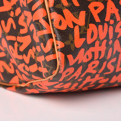 Louis Vuitton Monogram Graffiti Speedy 30 Orange 14 of 19