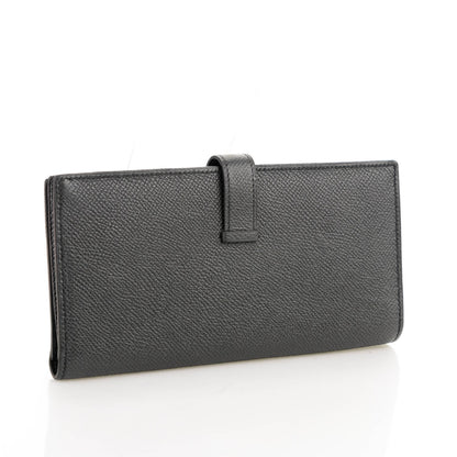Hermes Epsom Bearn Gusset Wallet Black 3 of 6