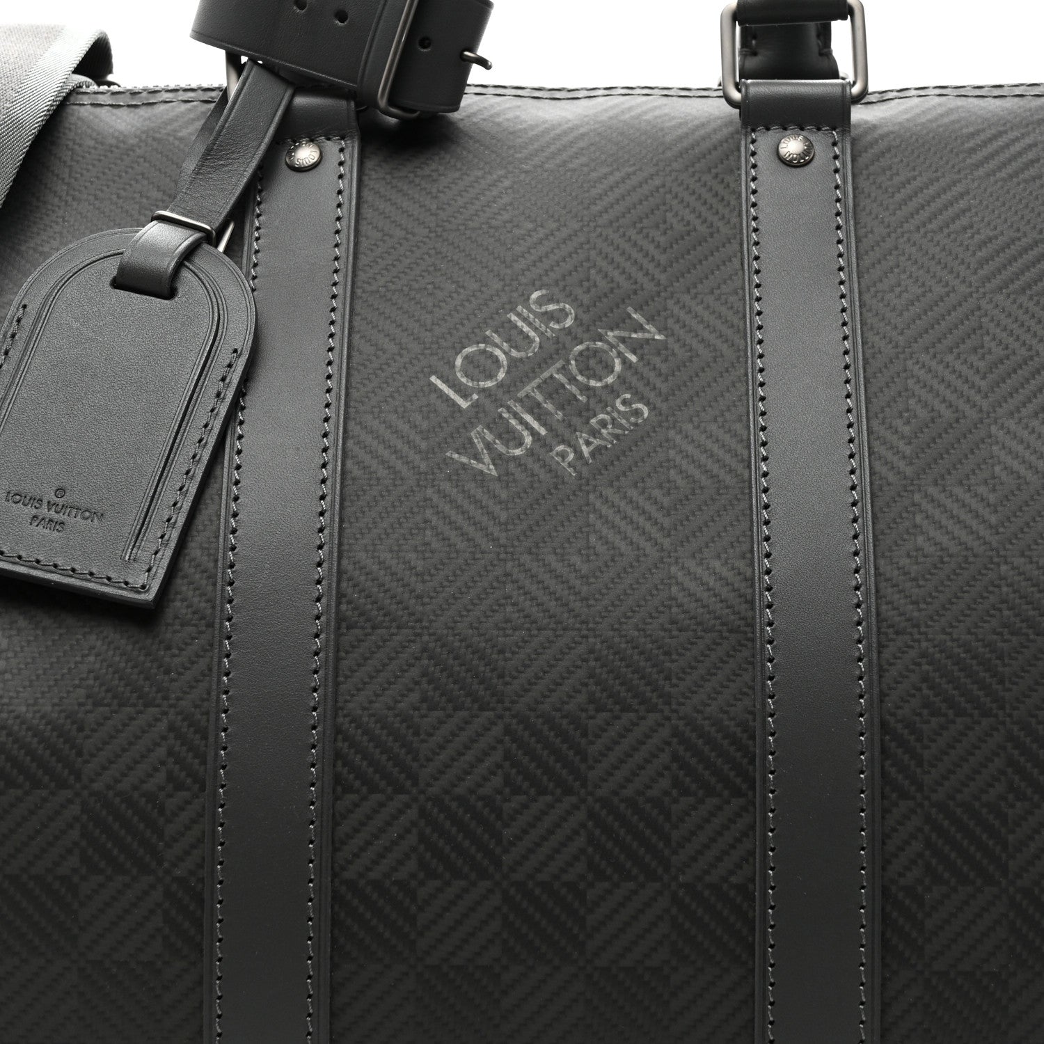 Louis Vuitton Damier Carbone Keepall Bandouliere 45 7 of 9