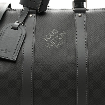 Louis Vuitton Damier Carbone Keepall Bandouliere 45 7 of 9