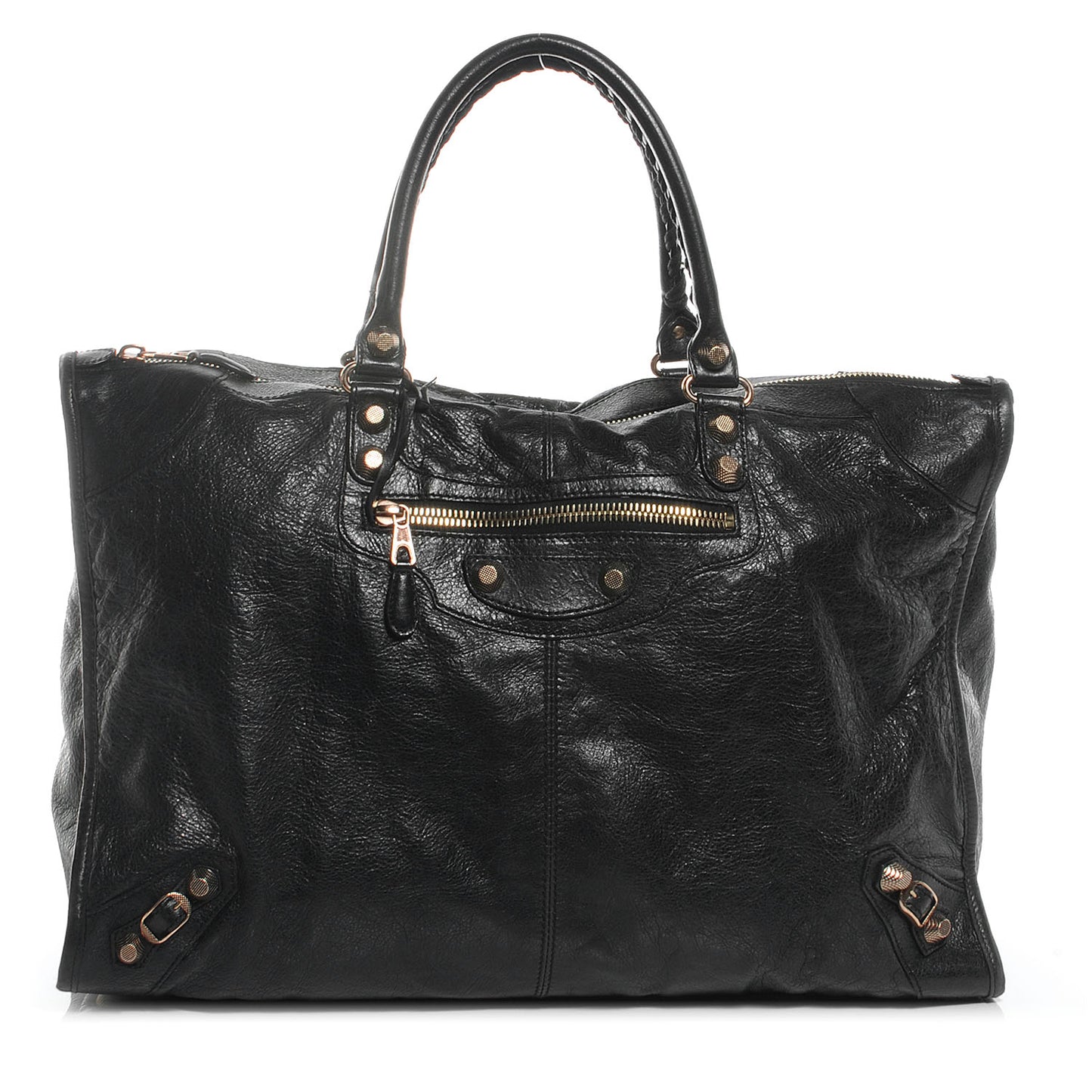 Agneau Giant 12 Gold Hardware Weekender Black