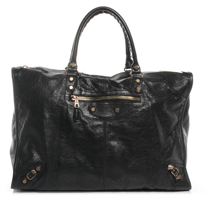 Balenciaga Agneau Giant 12 Gold Hardware Weekender Black 1 of 8