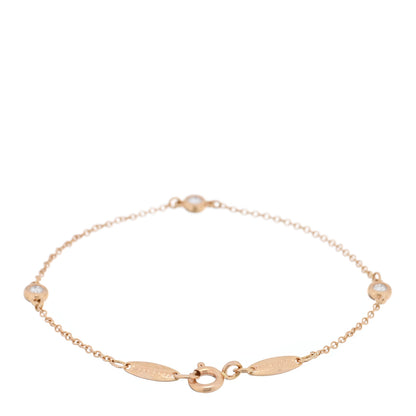 Tiffany 18K Rose Gold Diamond .12ct Elsa Peretti Diamonds by the Yard Bracelet 2 of 4
