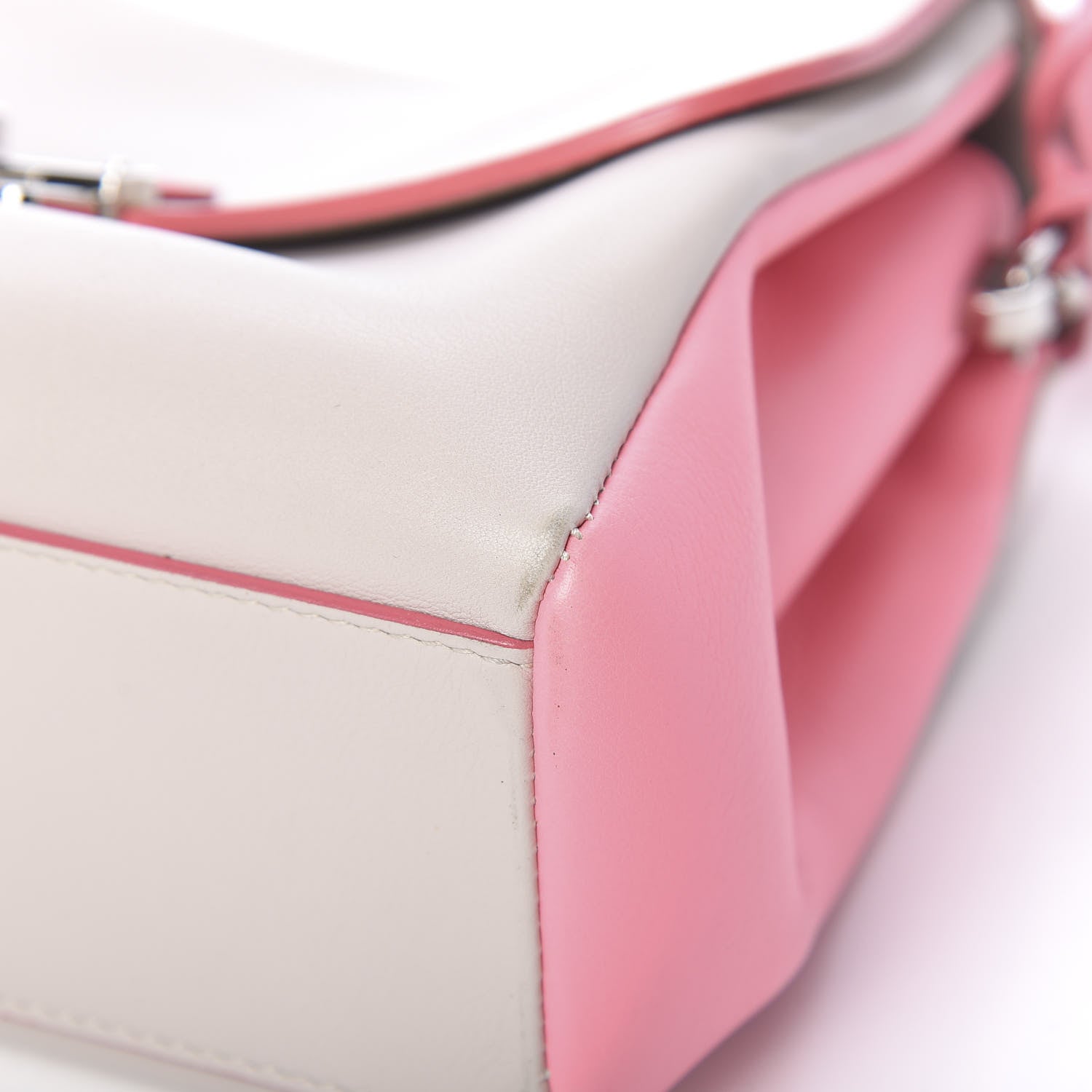Christian Dior Calfskin Bi-Color Small Diorling Rose Candy 10 of 15