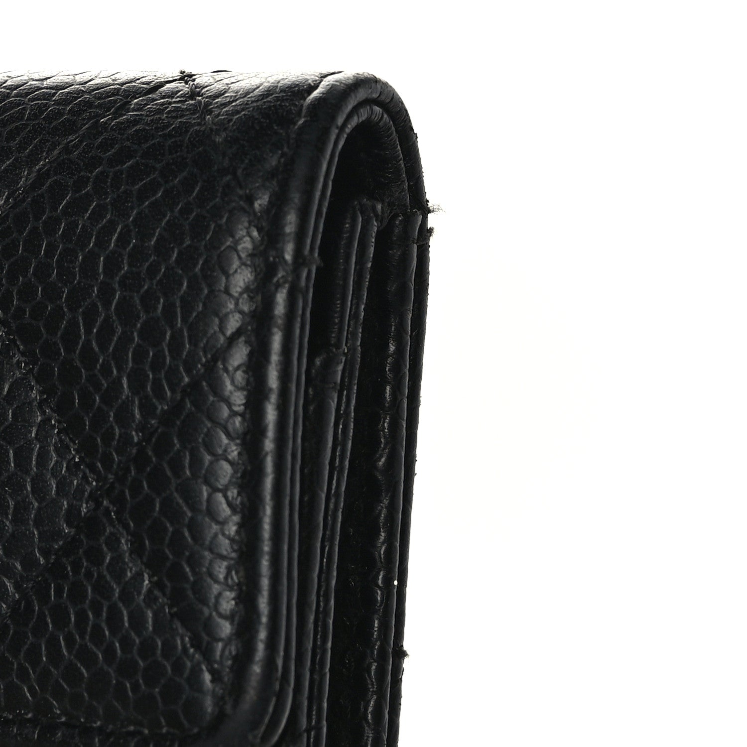 Chanel Caviar Quilted Flap Card Holder Black 9 of 10