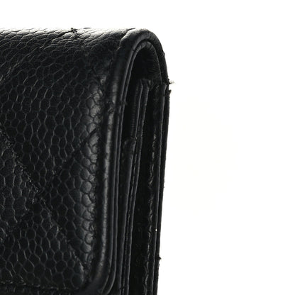 Chanel Caviar Quilted Flap Card Holder Black 9 of 10