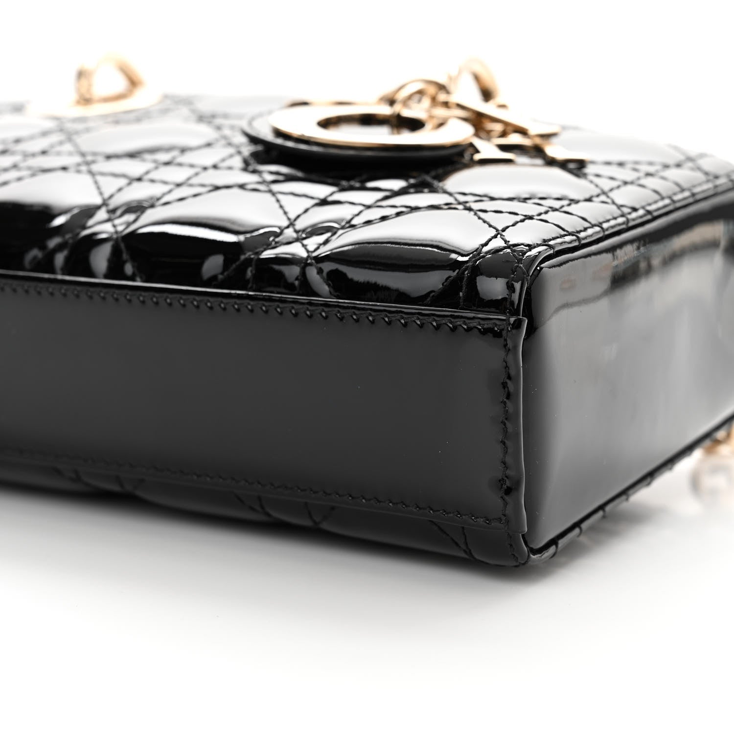 Christian Dior Patent Cannage Small Lady D-Joy Black 10 of 14