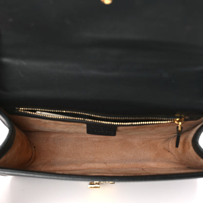 Gucci Calfskin Small Sylvie Shoulder Bag Black 5 of 10