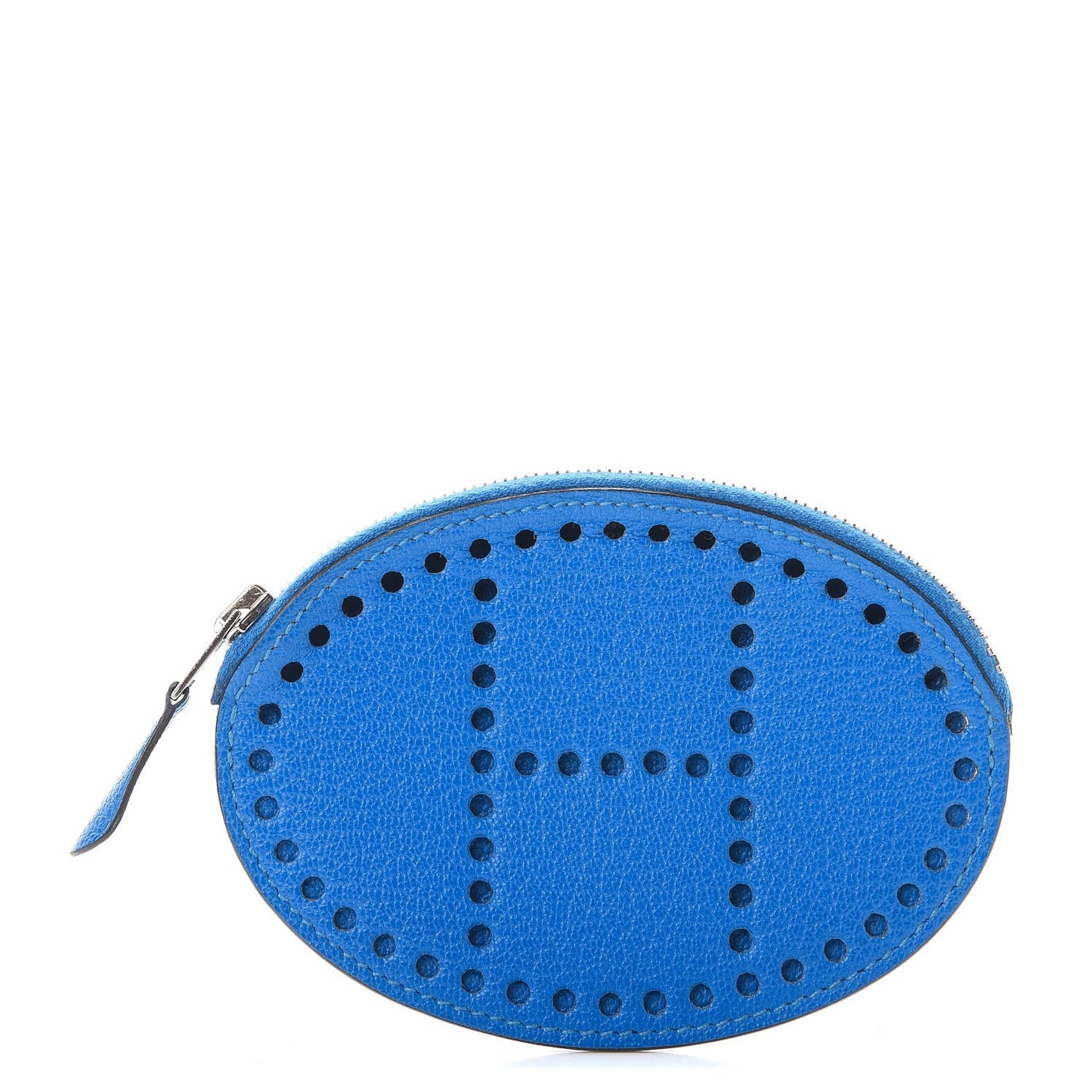 Chevre Mysore Evelyne Coin Purse Bleu Hydra