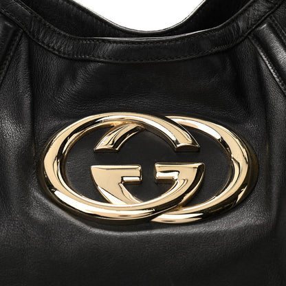 Gucci Calfskin Medium Britt Hobo Black 8 of 11