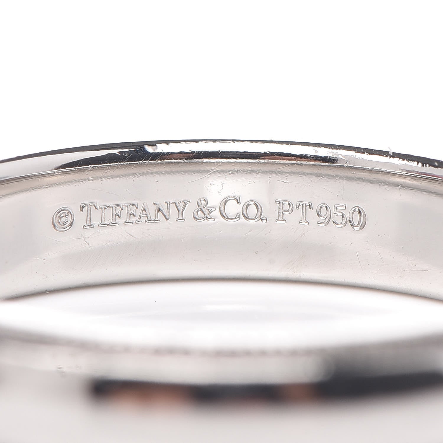 Tiffany Platinum 4mm Classic Milgrain Wedding Band Ring 58 8.25 4 of 4
