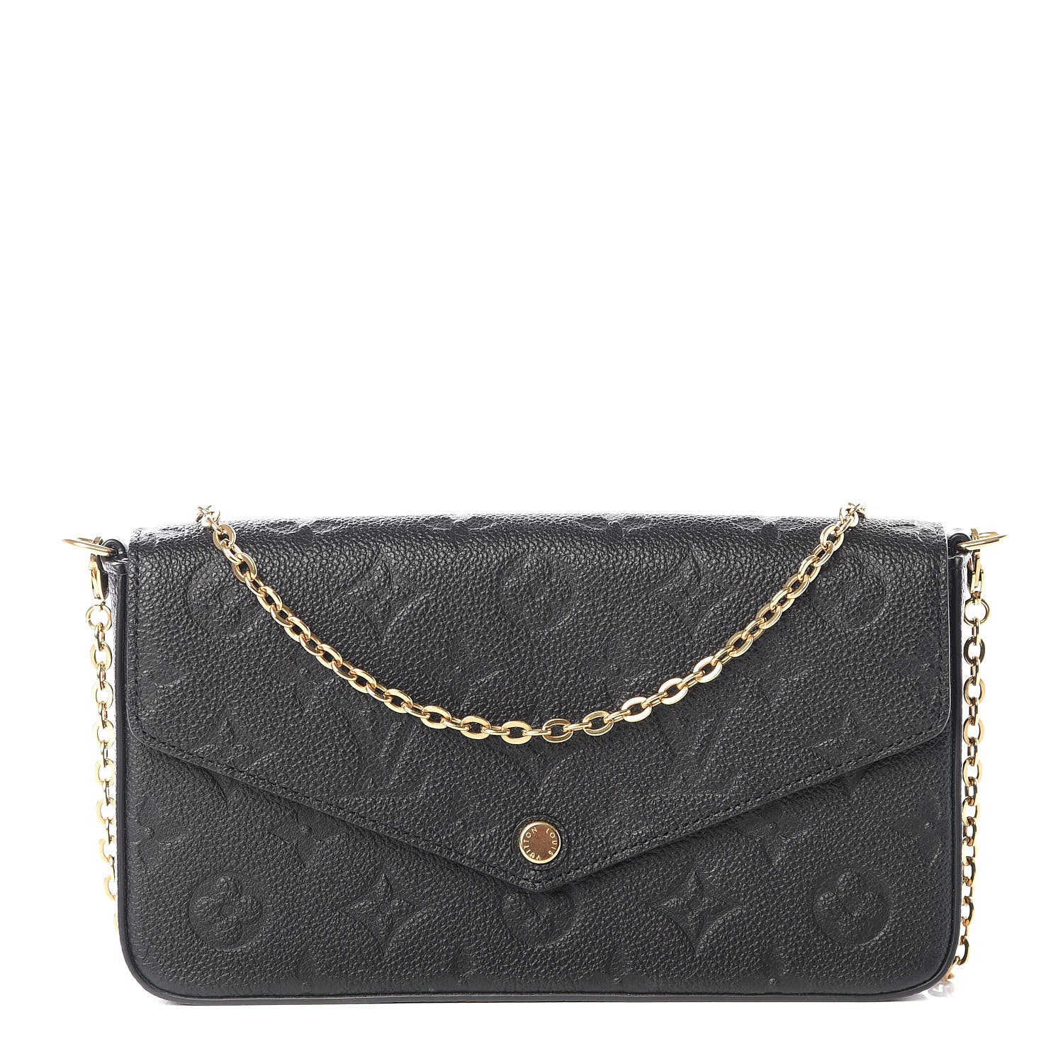 Louis Vuitton Empreinte Pochette Felicie Chain Wallet Black 1 of 11
