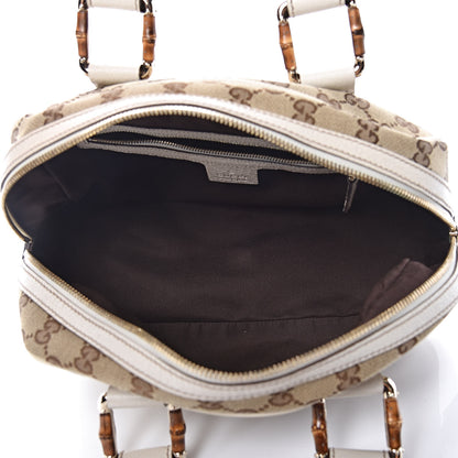 Gucci Monogram Bamboo Boston Off White 5 of 14