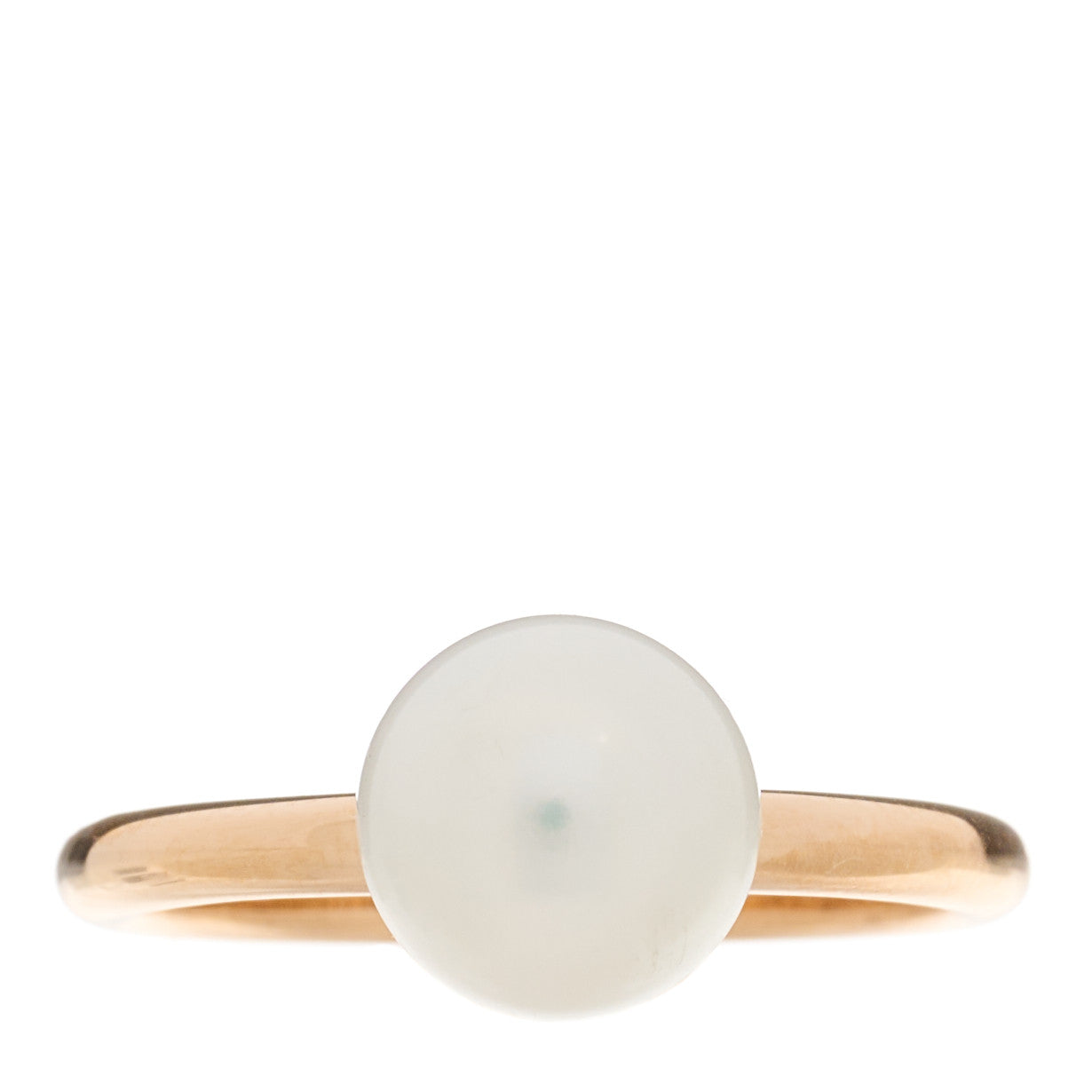 Tiffany 18K Rose Gold Pearl 8mm HardWear Ball Ring 50 5.25 1 of 5