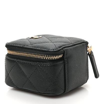 Chanel Caviar Quilted Jewelry Travel Case Black 4 of 6
