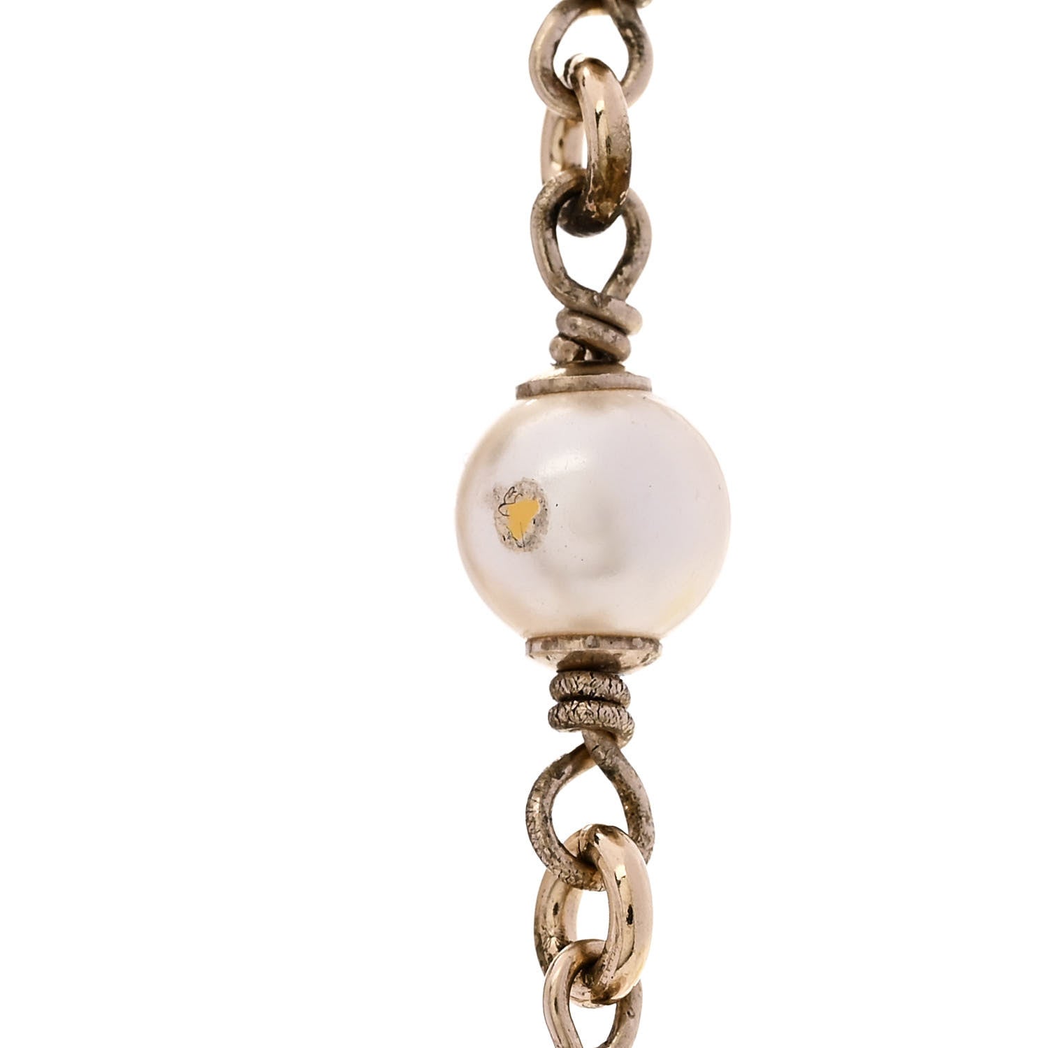 Chanel Pearl Multistrand CC Long Necklace Pearly White 8 of 9