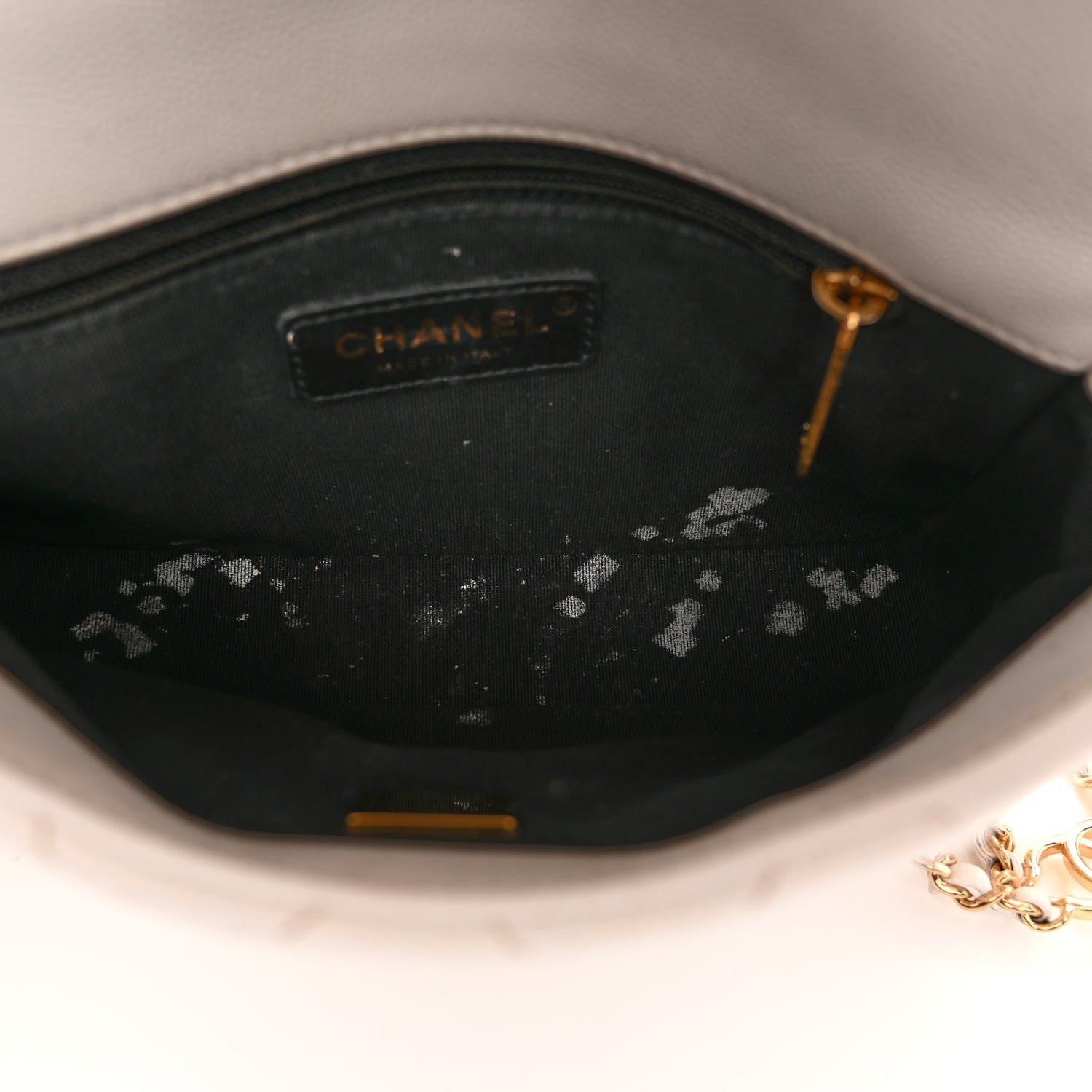 Chanel Caviar Quilted Mini CC You Flap White 10 of 10