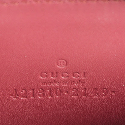 Gucci GG Supreme Monogram Blooms Zip Around Card Case Wallet Beige Multicolor Dry Rose 6 of 6