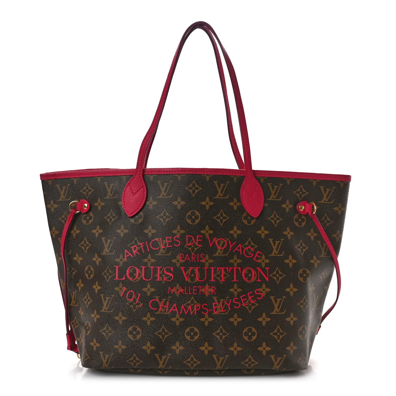 Louis Vuitton Monogram Articles de Voyage Ikat Neverfull MM Rose Indien 1 of 11