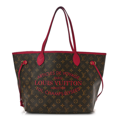 Louis Vuitton Monogram Articles de Voyage Ikat Neverfull MM Rose Indien 1 of 11