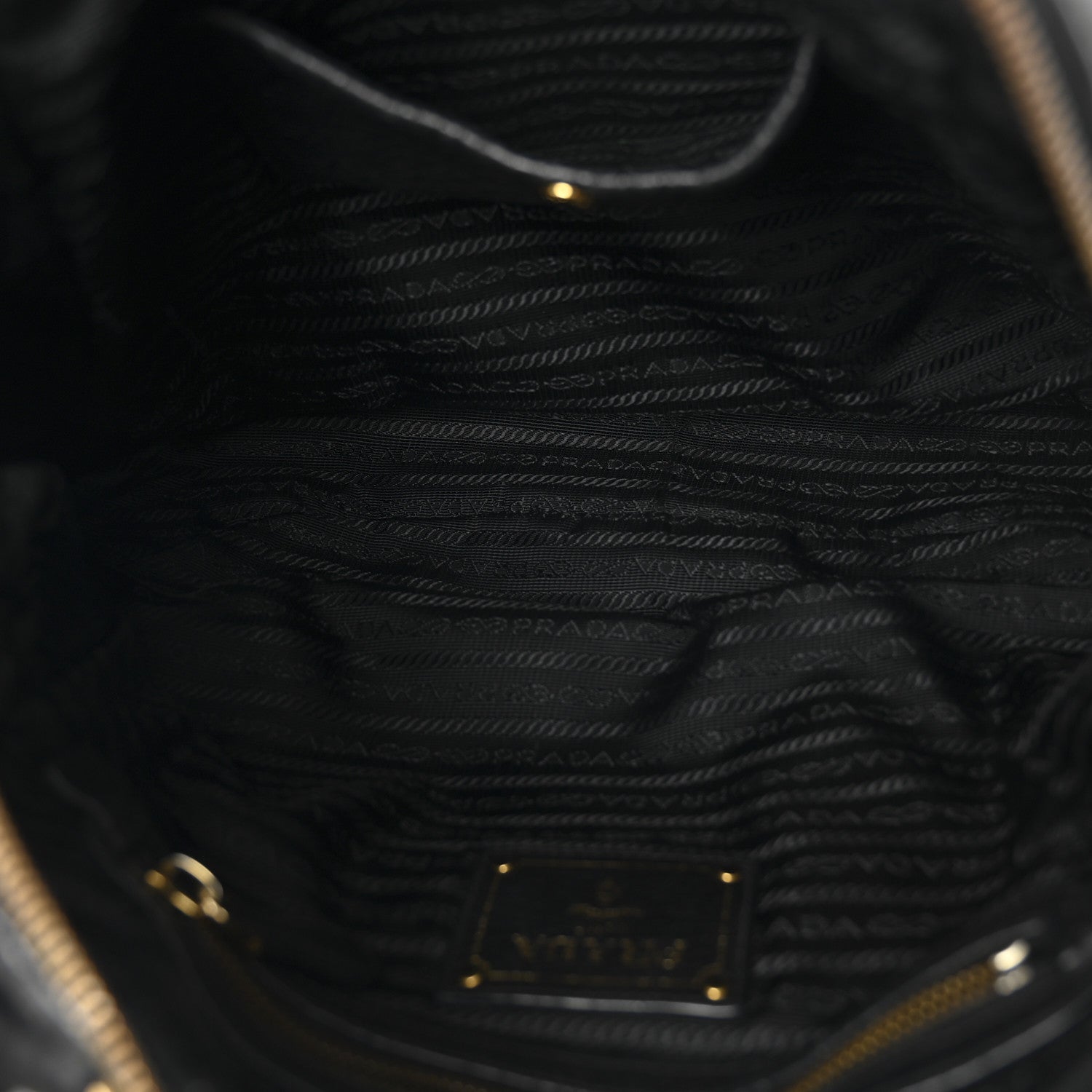 Prada Vitello Daino Shoulder Bag Black 5 of 9