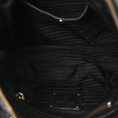 Prada Vitello Daino Shoulder Bag Black 5 of 9