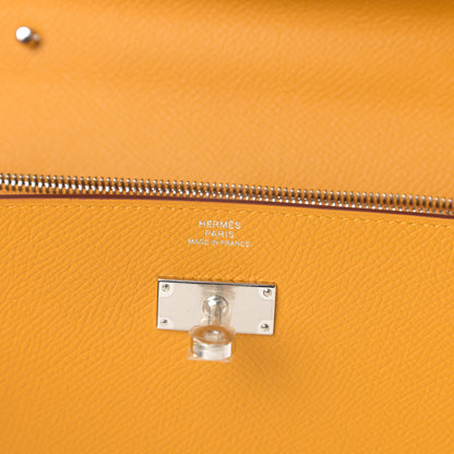 Hermes Epsom Kelly Wallet To Go Jaune Ambre 6 of 11
