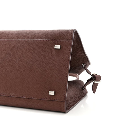 The Row Grained Calfskin Soft Margaux 10 Bag Dark Mocha 9 of 9