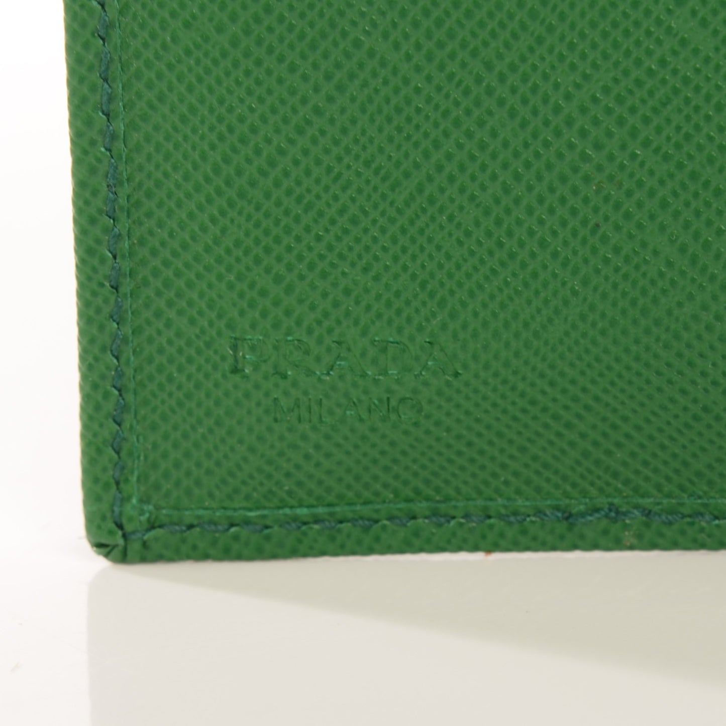 Saffiano Metal Compact Wallet Verde