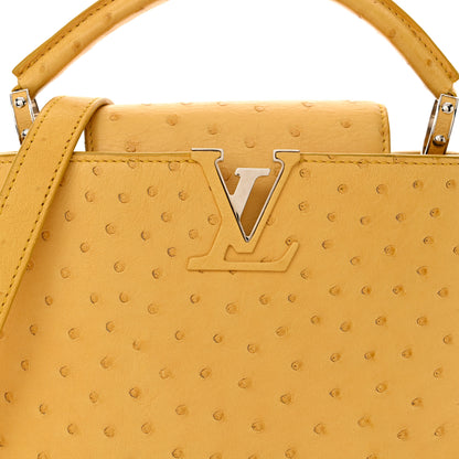 Louis Vuitton Ostrich Capucines BB Yellow 8 of 16