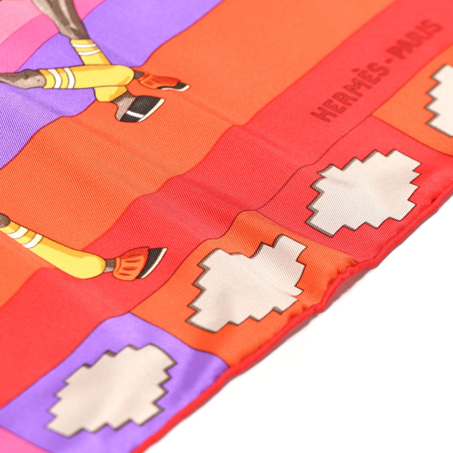 Silk Les Poneys de Polo Scarf 90