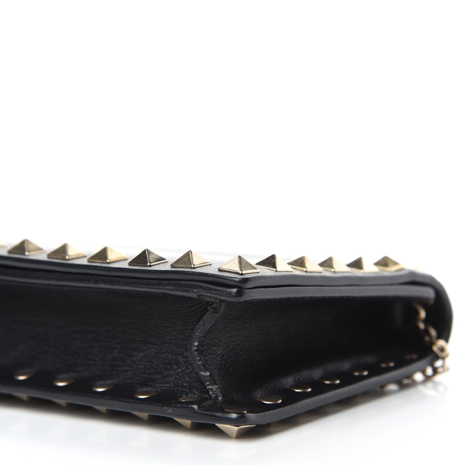 Valentino Garavani Vitello Chain Crossbody Bag Black 7 of 9