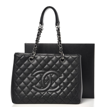 Chanel Caviar Quilted Grand Shopping Tote GST Black 9 of 9