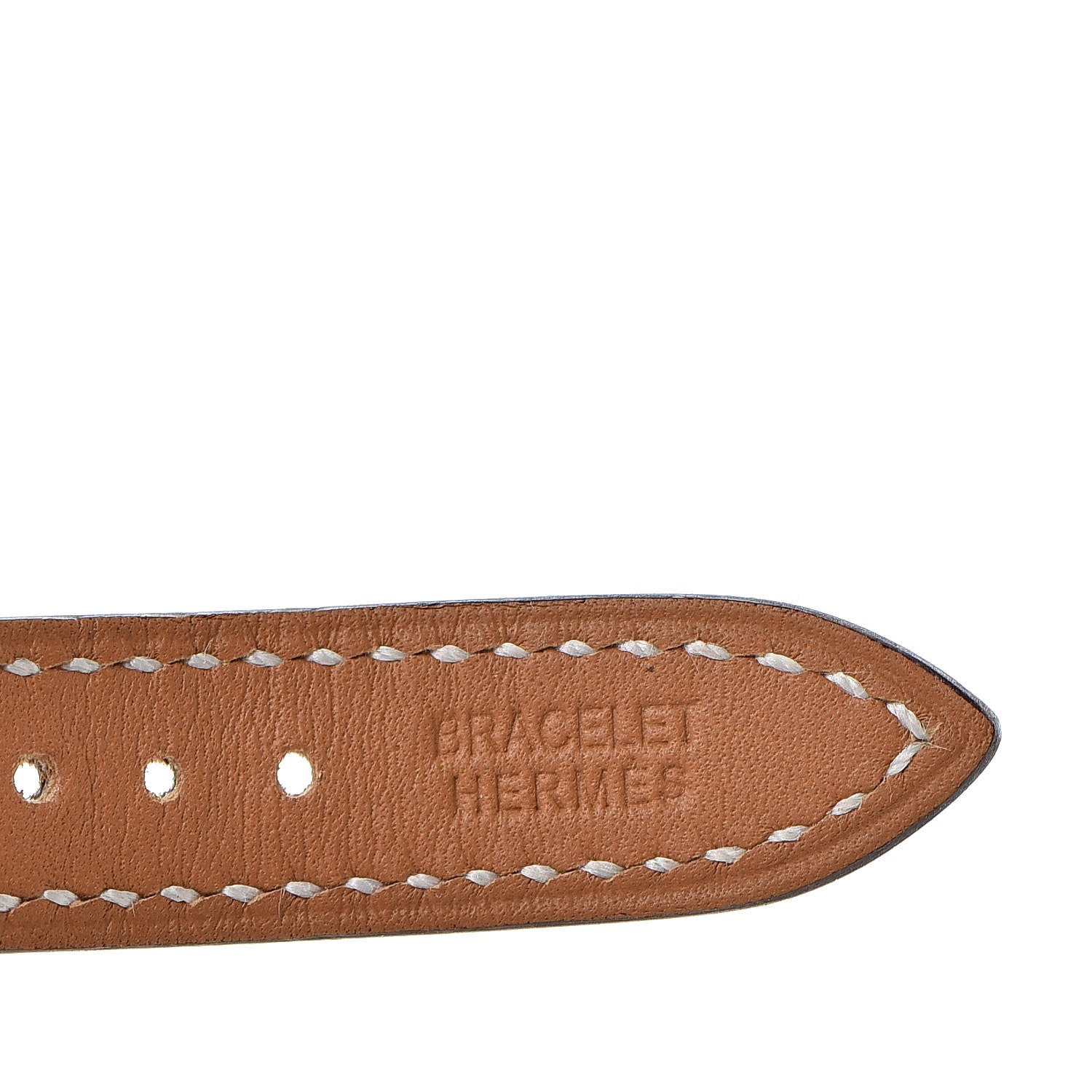 Hermes Swift Kelly Watch Replacement Strap Band Etoupe 4 of 7