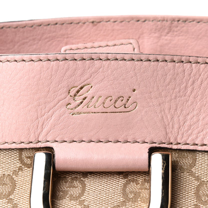 Gucci Monogram Small Gold D Ring Tote Pink 11 of 11