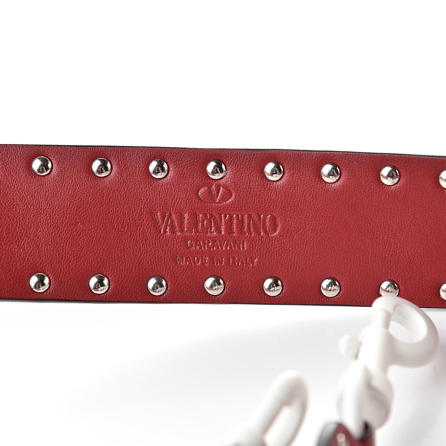 Lambskin Free Rockstud Spike Shoulder Strap Rosso Valentino