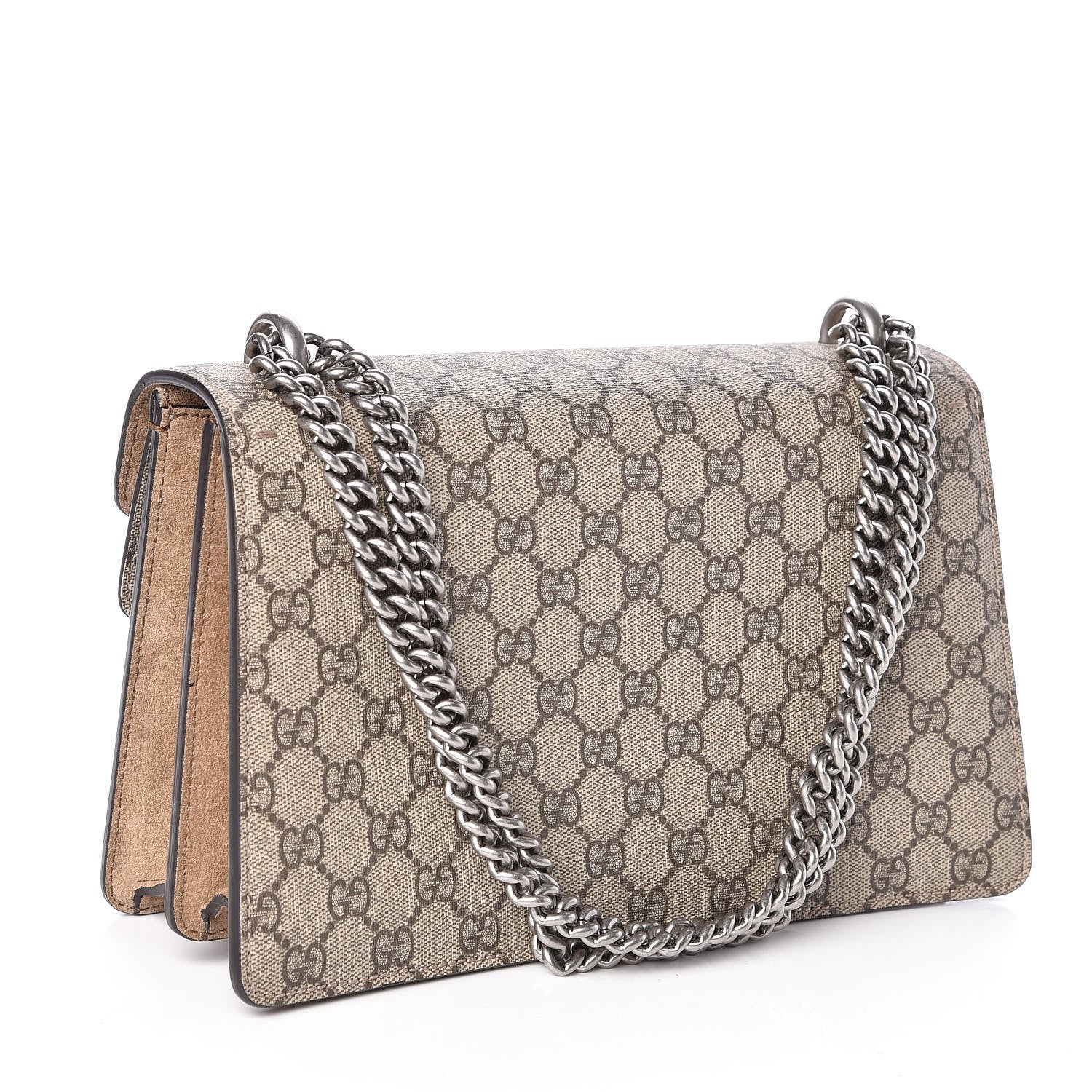 Gucci GG Supreme Monogram Small Dionysus Shoulder Bag Taupe 3 of 13