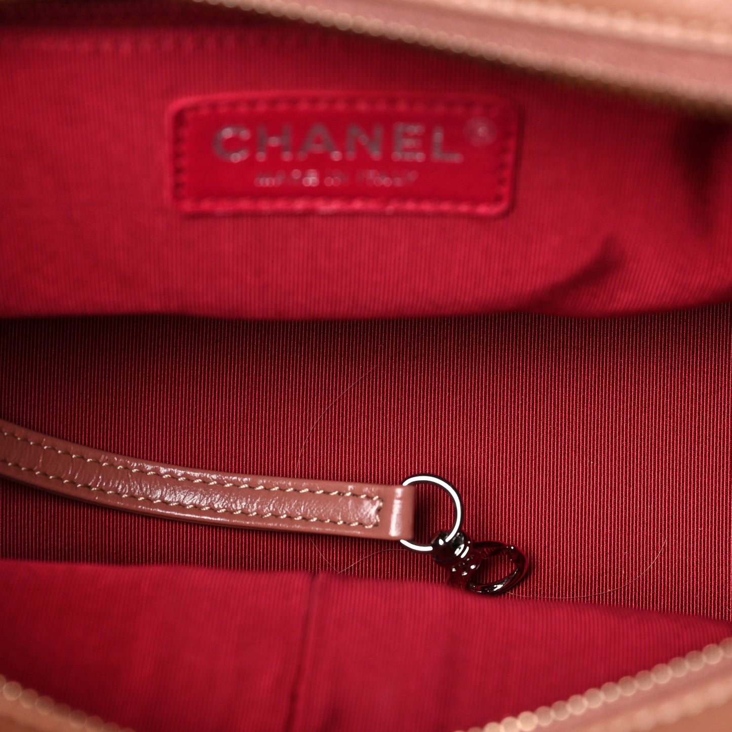 Aged Calfskin Quilted Medium Gabrielle Hobo Pink