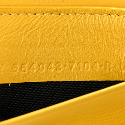 Balenciaga X THE SIMPSONS Smooth Calfskin Logo Card Holder On Keychain Bumblebee Yellow 8 of 15