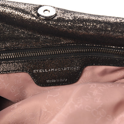 Stella McCartney Metallic Shaggy Deer Small Falabella Tote Black 6 of 10