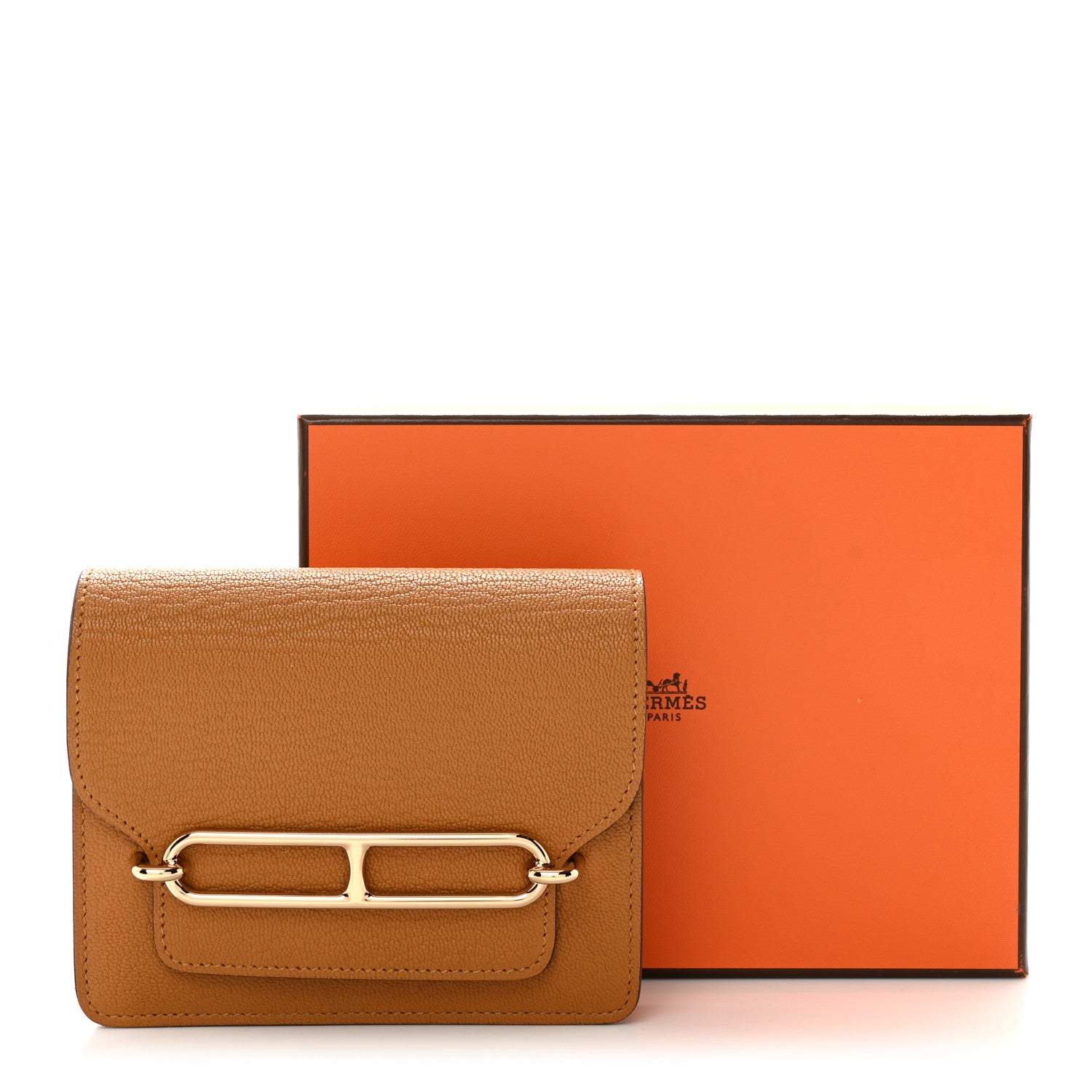 Hermes Chevre Mysore Roulis Slim Wallet Caramel 9 of 9